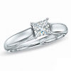 Thumbnail Image 0 of 0.20 CT. Certified Princess-Cut Canadian Diamond Solitaire Engagement Ring in 14K White Gold (I/I1)