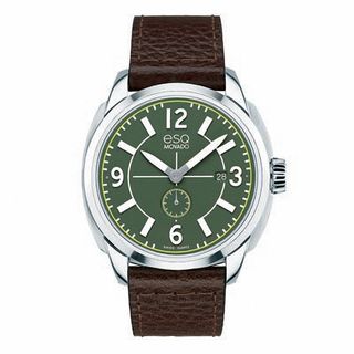 Men's ESQ Movado Excel Strap Watch with Green Dial (Model: 07301408