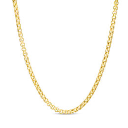 Ladies' 2.4mm Box Chain Necklace in Hollow 14K Gold - 20&quot;