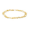Thumbnail Image 3 of Men's 7.0mm Figaro Chain Bracelet in Solid 14K Gold - 8.5"