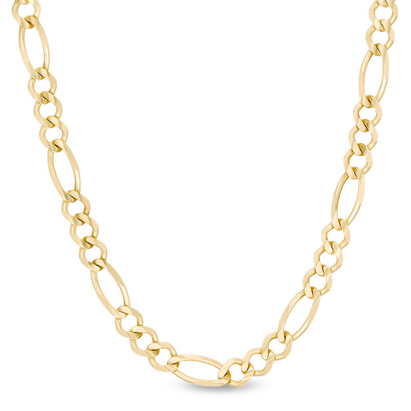 Men's 4.5mm Figaro Chain Necklace in Solid 14K Gold - 24"|Peoples Jewellers