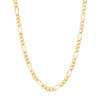 Men's 3.1mm Figaro Chain Necklace in Solid 14K Gold - 22"