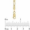 Men's 3.1mm Figaro Chain Necklace in Solid 14K Gold - 22"