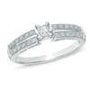 Thumbnail Image 0 of 0.25 CT. T.W. Princess-Cut Diamond Promise Ring in 10K White Gold