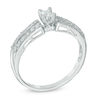 Thumbnail Image 2 of 0.25 CT. T.W. Princess-Cut Diamond Promise Ring in 10K White Gold
