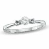 Thumbnail Image 0 of 0.25 CT. Diamond Solitaire Promise Ring in 10K White Gold
