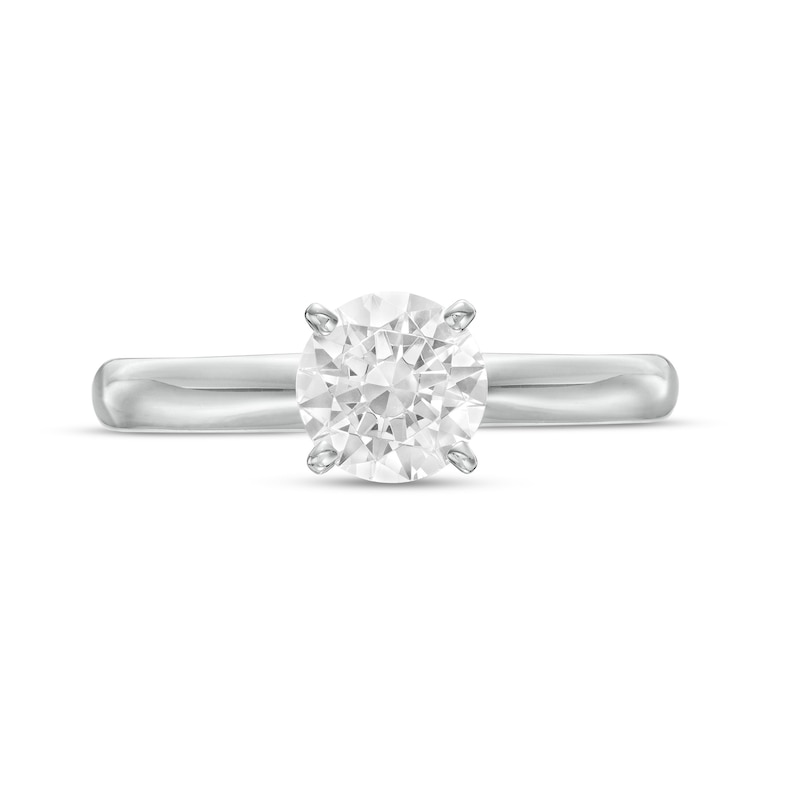 Main Image 4 of 1.00 CT. Certified Diamond Solitaire Engagement Ring in 14K White Gold (J/I3)