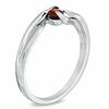 Thumbnail Image 1 of Garnet Bypass Ring in Sterling Silver