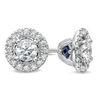 Thumbnail Image 1 of Vera Wang Love Collection 0.45 CT. T.W. Diamond Frame Stud Earrings in 14K White Gold