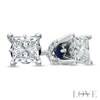 Thumbnail Image 1 of Vera Wang Love Collection 0.70 CT. T.W. Princess-Cut Diamond Stud Earrings in 14K White Gold