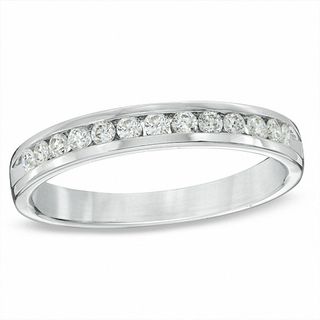 CT. T.W. Certified Diamond Anniversary Band in 18K White Gold (E/I1