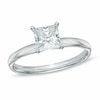 Thumbnail Image 0 of 0.70 CT. Certified Prestige® Princess-Cut Diamond Solitaire Engagement Ring in 14K White Gold (J/I1)