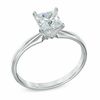 Thumbnail Image 1 of 0.70 CT. Certified Prestige® Princess-Cut Diamond Solitaire Engagement Ring in 14K White Gold (J/I1)