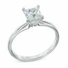 Thumbnail Image 2 of 0.70 CT. Certified Prestige® Princess-Cut Diamond Solitaire Engagement Ring in 14K White Gold (J/I1)