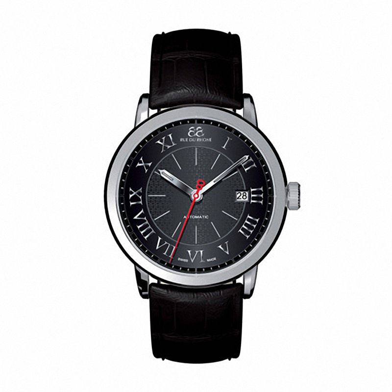 Men's 88 RUE DU RHONE Automatic Strap Watch with Black Dial (Model: 87WA120043)|Peoples Jewellers