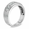 Men's CT. T.W. Diamond Five Stone Wedding Band in 14K White Gold