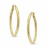 Thumbnail Image 1 of Elegance D'Italia™ 35mm Polished Hoop Earrings in Bronze with 14K Gold Plate