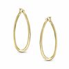 Thumbnail Image 1 of Elegance D'Italia™ 55mm Polished Twist Hoop Earrings in Bronze with 14K Gold Plate