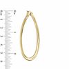 Thumbnail Image 2 of Elegance D'Italia™ 55mm Polished Twist Hoop Earrings in Bronze with 14K Gold Plate
