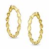 Thumbnail Image 0 of Elegance D'Italia™ 38mm Polished Wavy Twist Hoop Earrings in Bronze with 14K Gold Plate