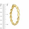 Thumbnail Image 2 of Elegance D'Italia™ 38mm Polished Wavy Twist Hoop Earrings in Bronze with 14K Gold Plate