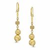 Thumbnail Image 1 of Elegance D'Italia™ Textured Bead Drop Earrings in Bronze with 14K Gold Plate