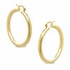 Thumbnail Image 0 of Elegance D'Italia™ 38mm Polished Hoop Earrings in Bronze with 14K Gold Plate