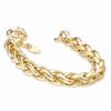 Thumbnail Image 2 of Elegance D'Italia™ Spiga Link Bracelet in Bronze with 14K Gold Plate - 7.75"