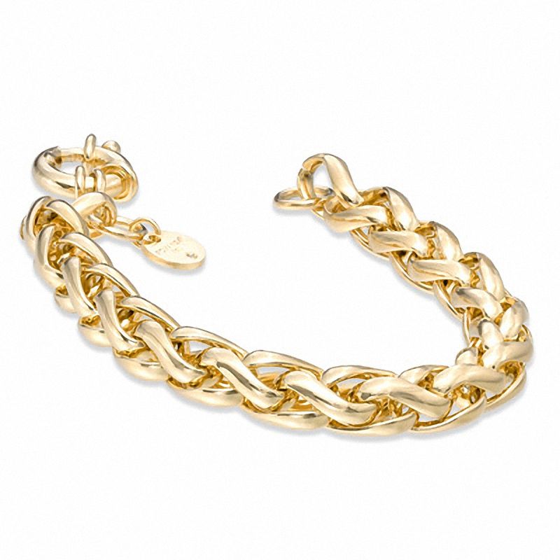 Main Image 2 of Elegance D'Italia™ Spiga Link Bracelet in Bronze with 14K Gold Plate - 7.75"