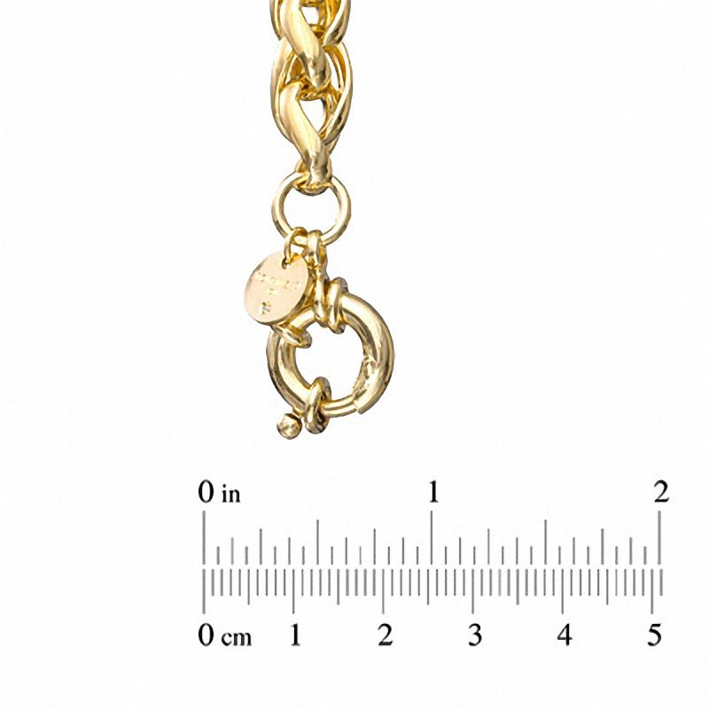 Main Image 3 of Elegance D'Italia™ Spiga Link Bracelet in Bronze with 14K Gold Plate - 7.75"