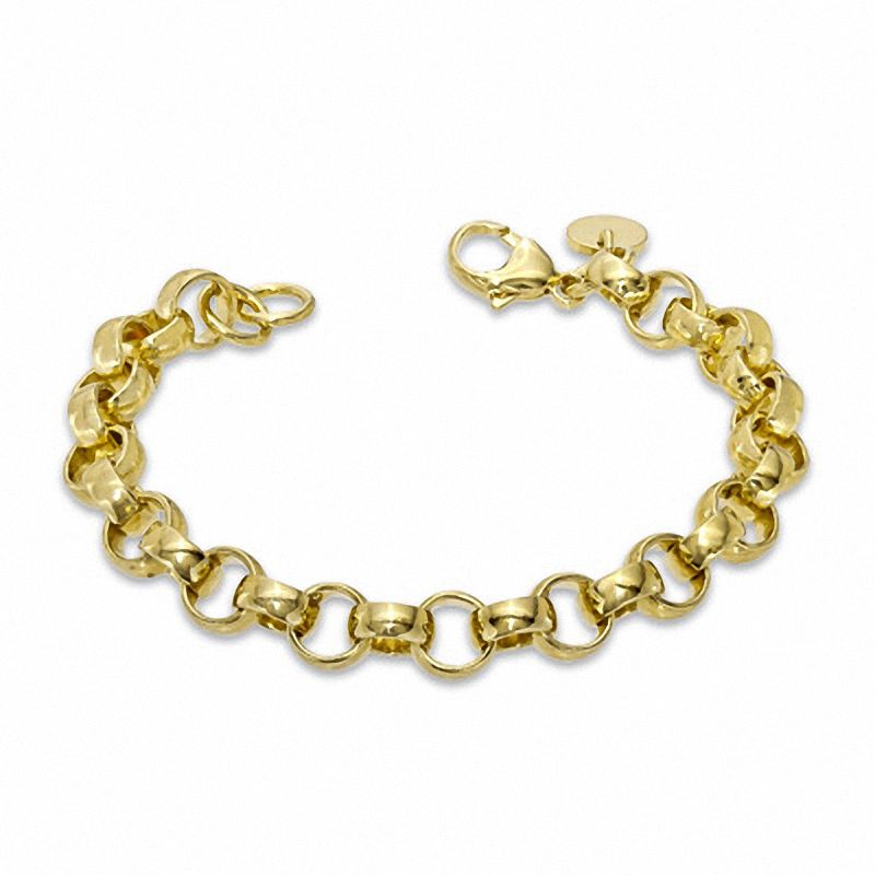 Elegance D'Italia™ 8.0mm Rolo Link Bracelet in Bronze with 14K Gold Plate - 7.75"