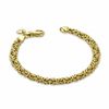 Thumbnail Image 2 of Elegance D'Italia™ 7.0mm Byzantine Bracelet in Bronze with 14K Gold Plate - 7.5"