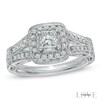 Thumbnail Image 1 of Vera Wang Love Collection 1.00 CT. T.W. Princess-Cut Diamond Ring in 14K White Gold