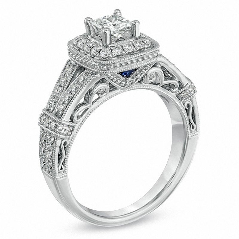 Vera Wang Love Collection 1.00 CT. T.W. Princess-Cut Diamond Ring 14K White Gold