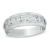 Thumbnail Image 0 of Vera Wang Love Collection Men's 0.70 CT. T.W. Diamond Wedding Band in 14K White Gold