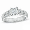 Thumbnail Image 0 of 0.70 CT. T.W. Certified Canadian Princess-Cut Diamond Engagement Ring in 14K White Gold (I/I1)