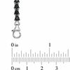 Thumbnail Image 3 of Black Spinel Tennis Bracelet in Sterling Silver - 7.5"