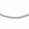 14K White Gold 063 Gauge Box Chain Necklace - 16"