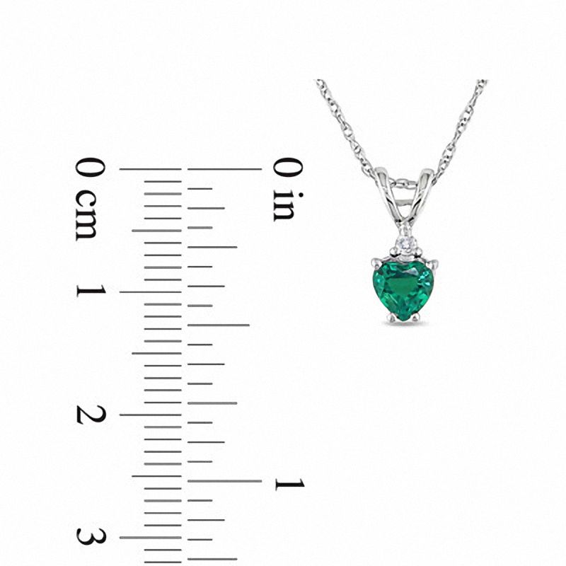 Heart shaped sales emerald necklace