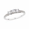 Thumbnail Image 0 of 0.50 CT. T.W. Diamond Three Stone Ring in 10K White Gold