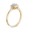 Thumbnail Image 1 of 0.25 CT. T.W. Princess-Cut Diamond Frame Promise Ring in 10K Gold