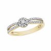 Thumbnail Image 0 of 0.16 CT. T.W. Diamond Split Shank Promise Ring in 10K Gold