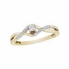 Thumbnail Image 1 of 0.16 CT. T.W. Princess-Cut Diamond Promise Ring in 10K Gold