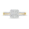 Thumbnail Image 3 of 0.25 CT. T.W. Square Multi-Diamond Frame Promise Ring in 10K Gold