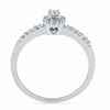 0.16 CT. T.W. Diamond Frame Promise Ring in 10K White Gold