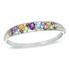 Thumbnail Image 1 of Multi-Gemstone Bangle in Sterling Silver