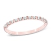 Thumbnail Image 0 of 0.16 CT. T.W. Diamond Anniversary Band in 10K Rose Gold