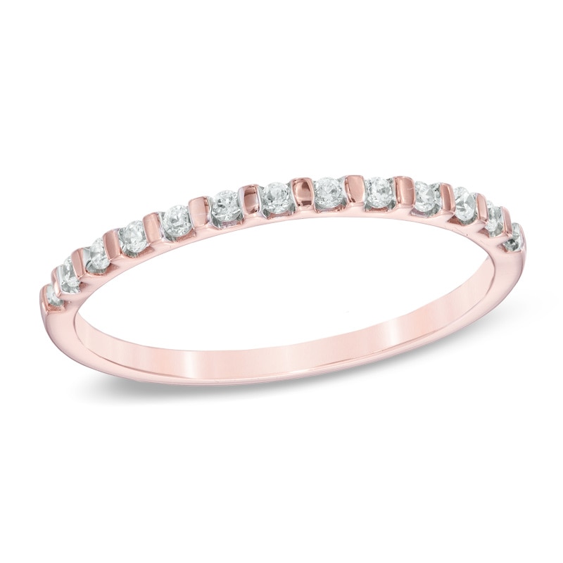 0.16 CT. T.W. Diamond Anniversary Band in 10K Rose Gold | Peoples Jewellers
