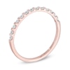 Thumbnail Image 1 of 0.16 CT. T.W. Diamond Anniversary Band in 10K Rose Gold