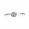Thumbnail Image 2 of 0.10 CT. T.W. Diamond Frame Promise Ring in Sterling Silver